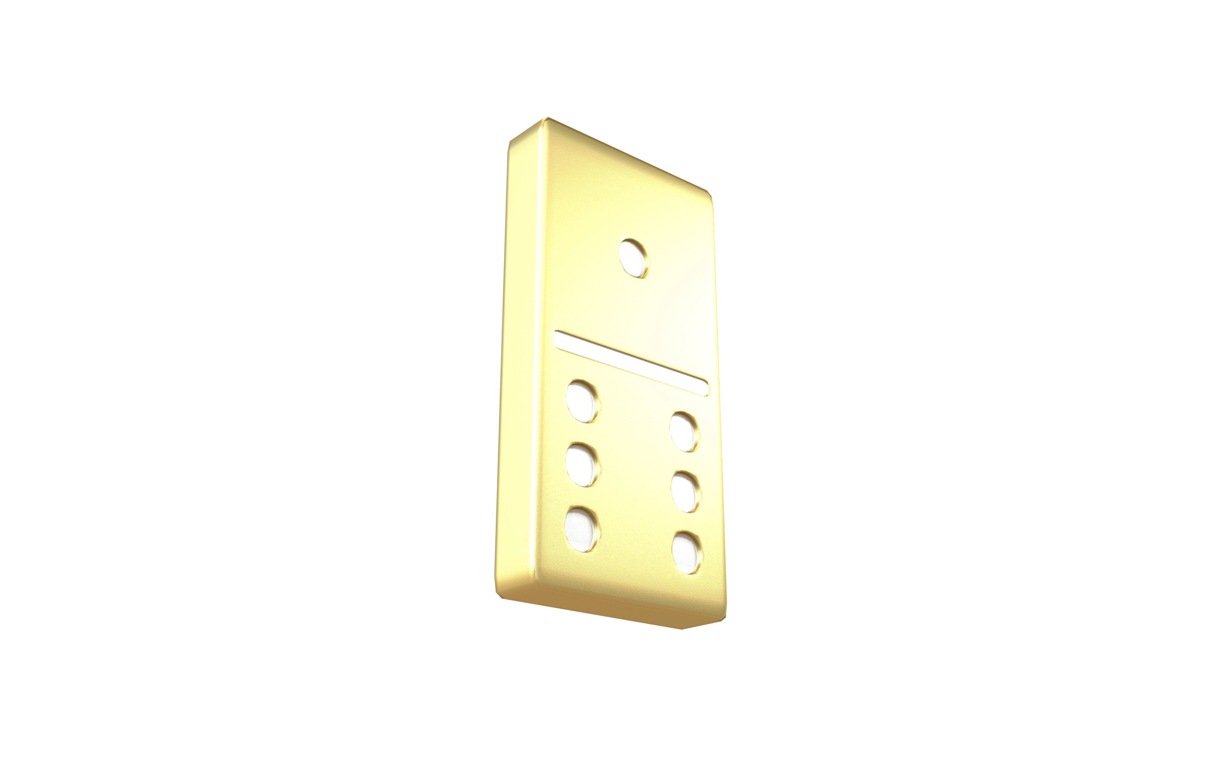 Dominoes v11 005 Low-poly 3D model_3