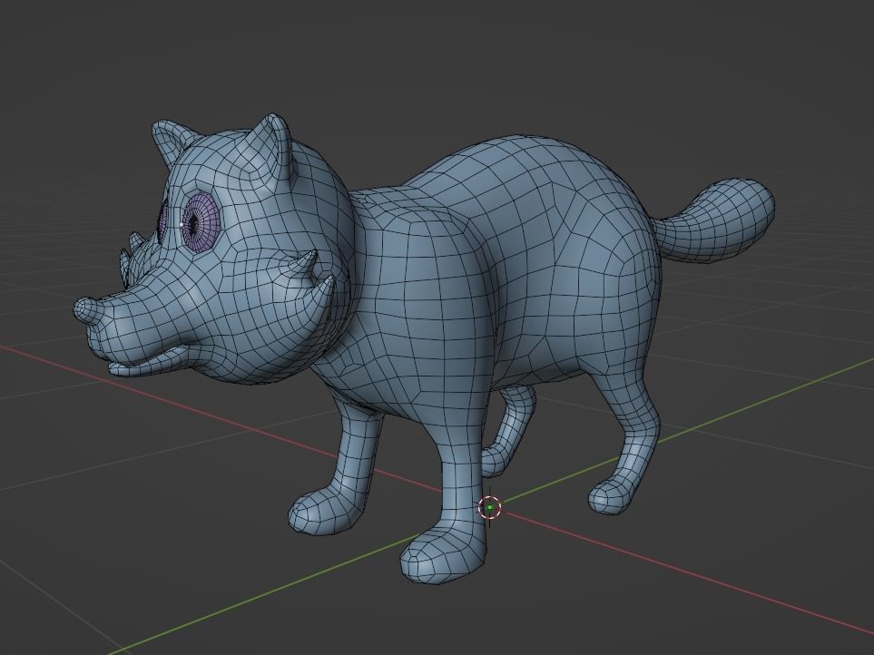 Stylize Raccoon Low-poly 3D model_2