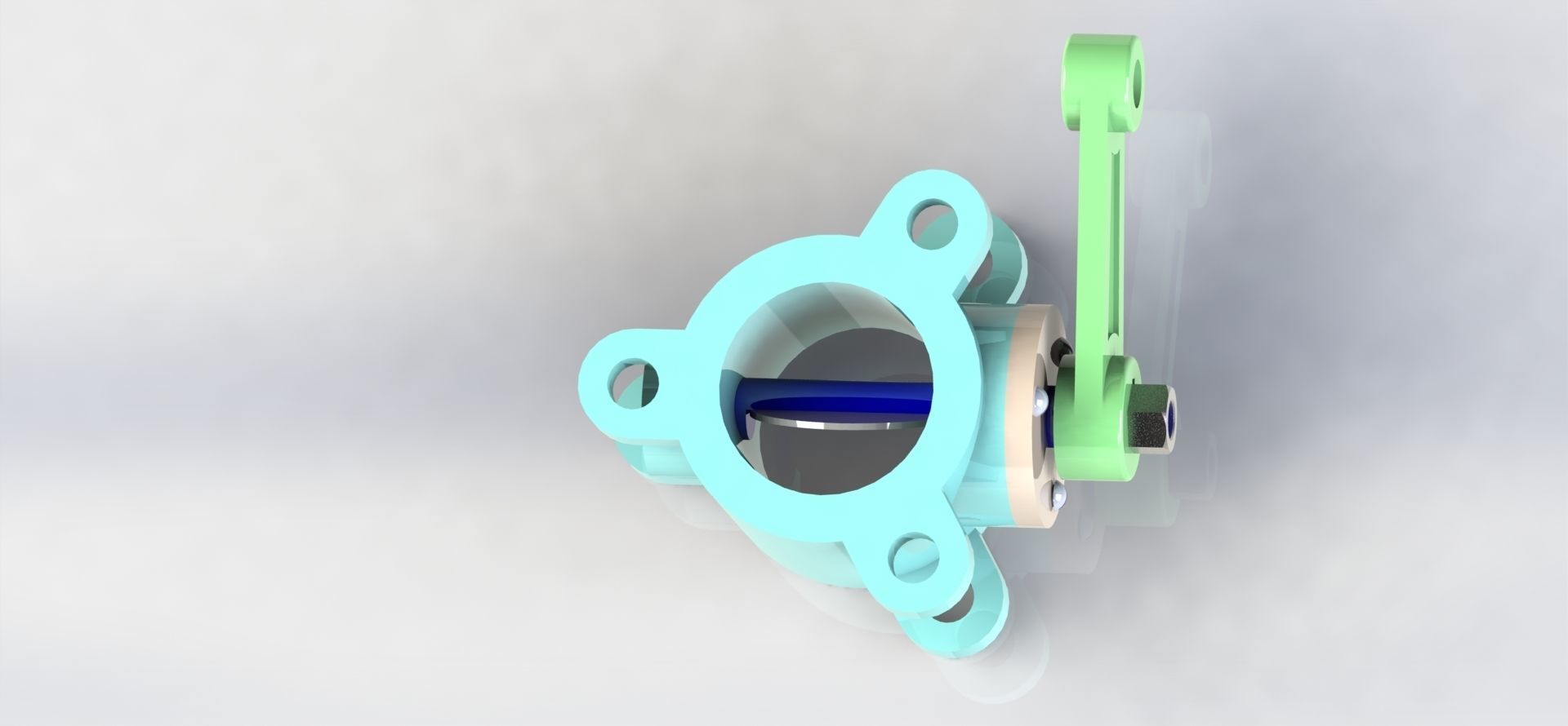 Butterfly Valve 3D model_4