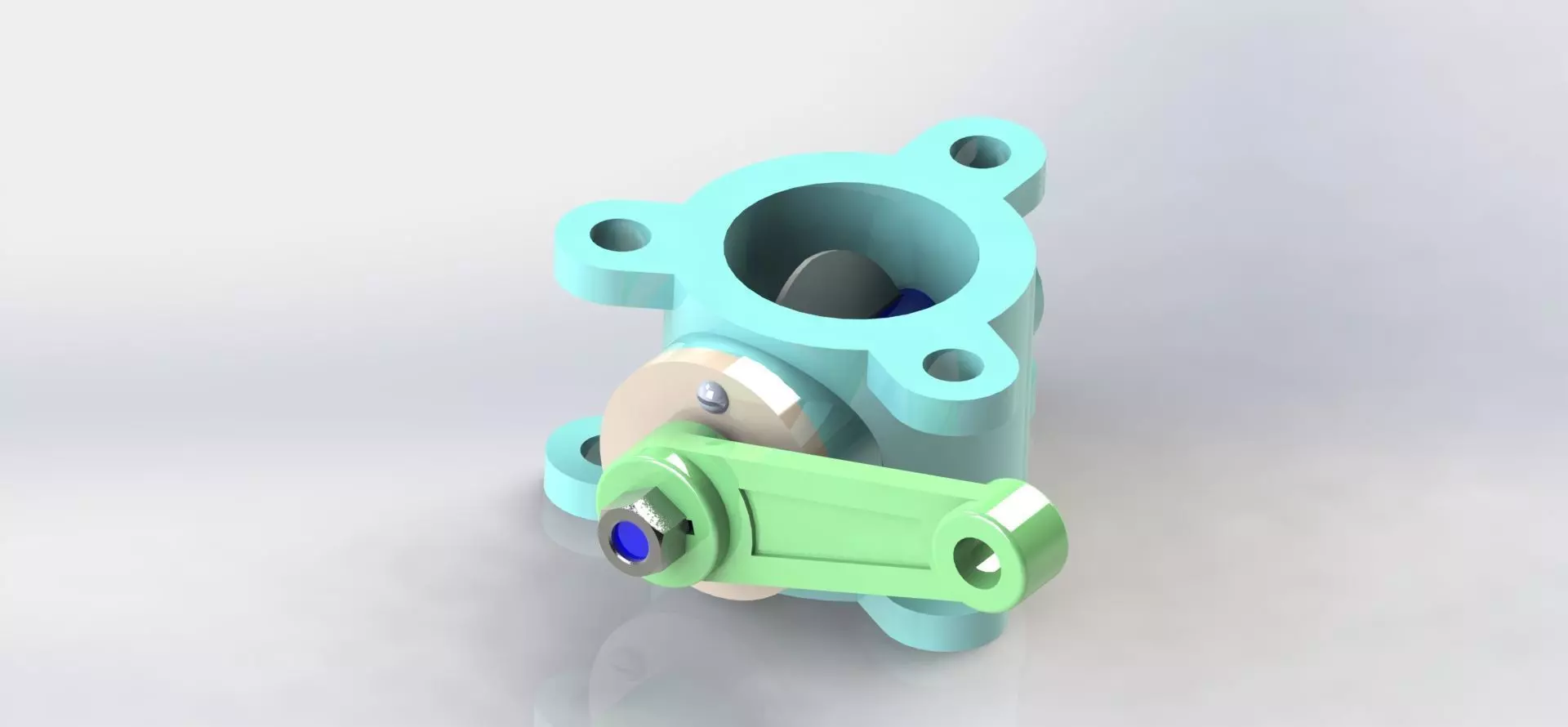 Butterfly Valve 3D model_0