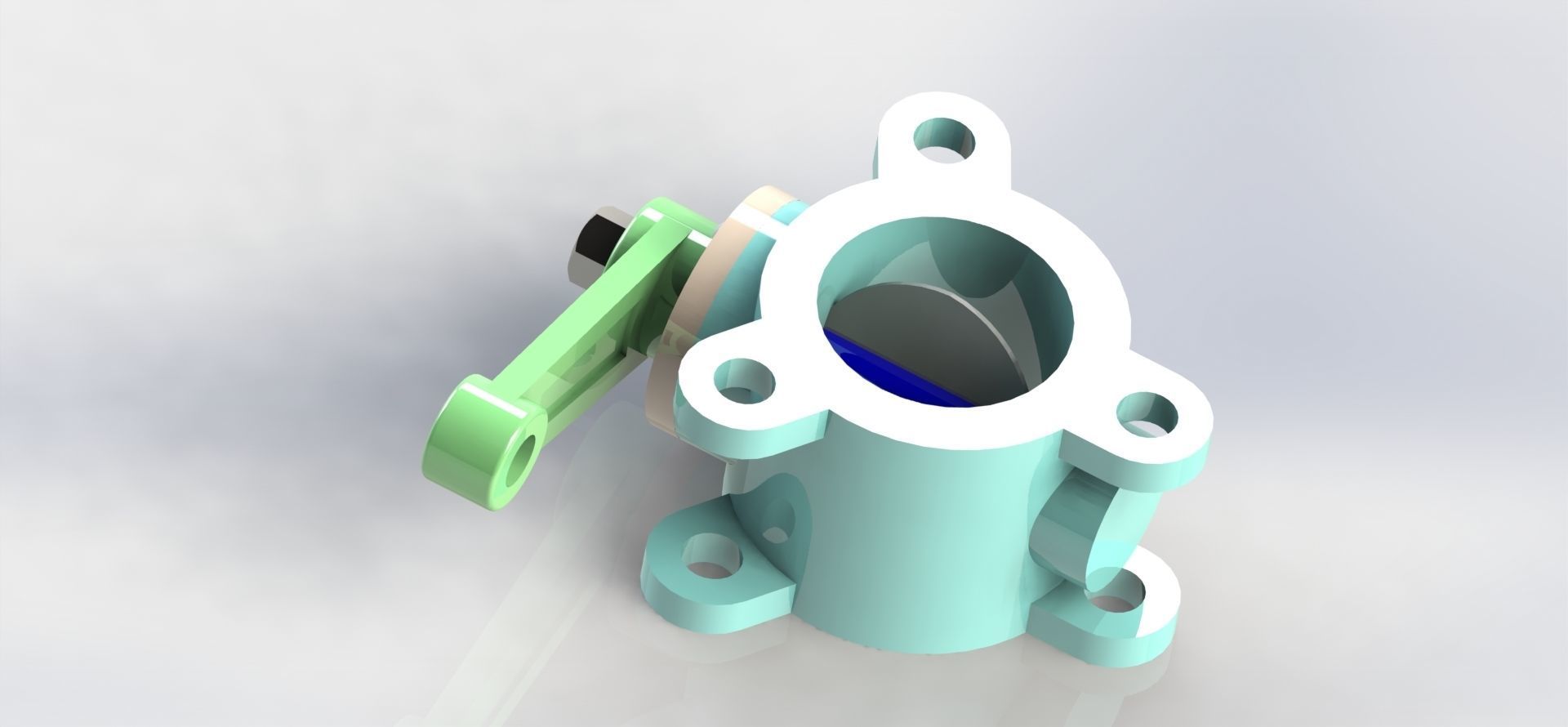 Butterfly Valve 3D model_1