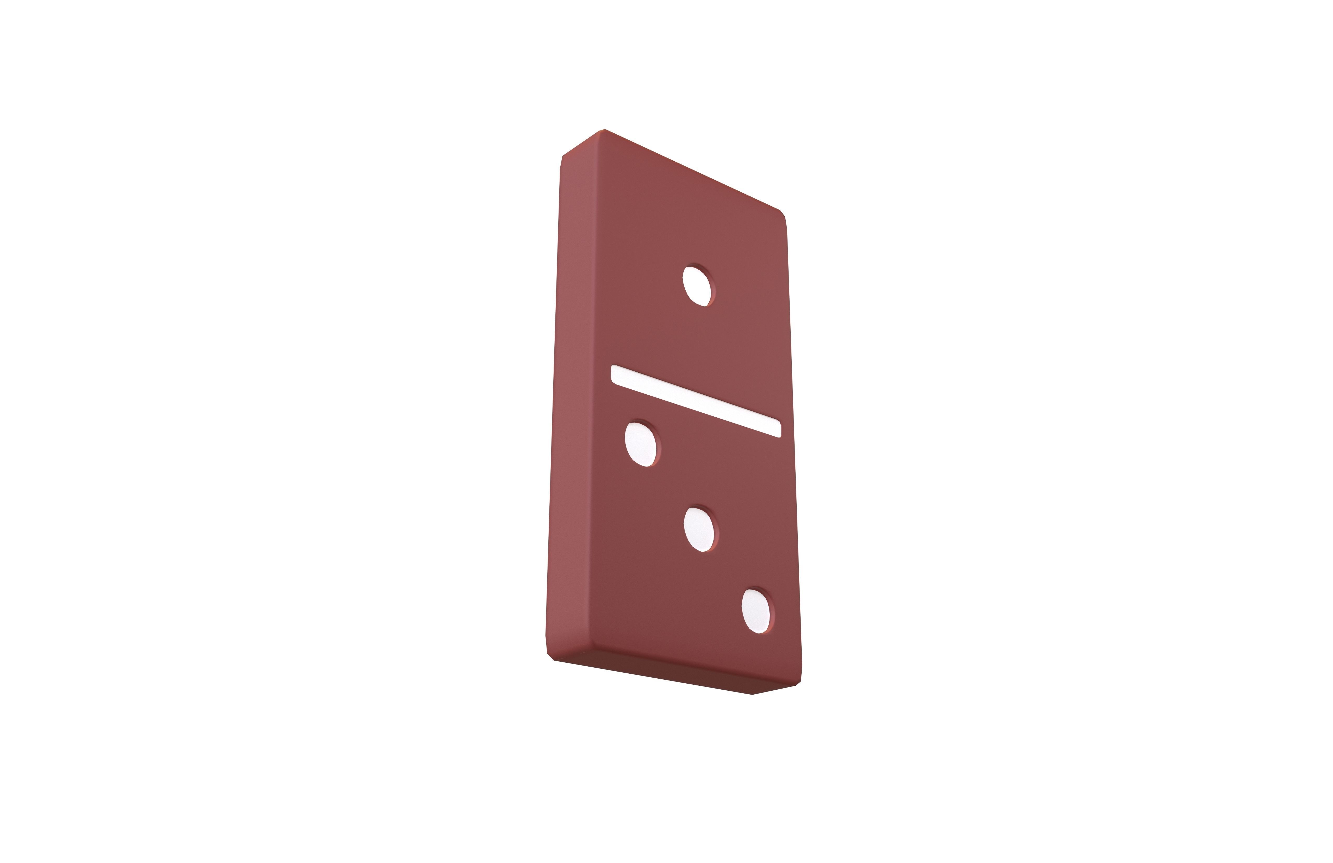 Dominoes v12 003 Low-poly 3D model_3