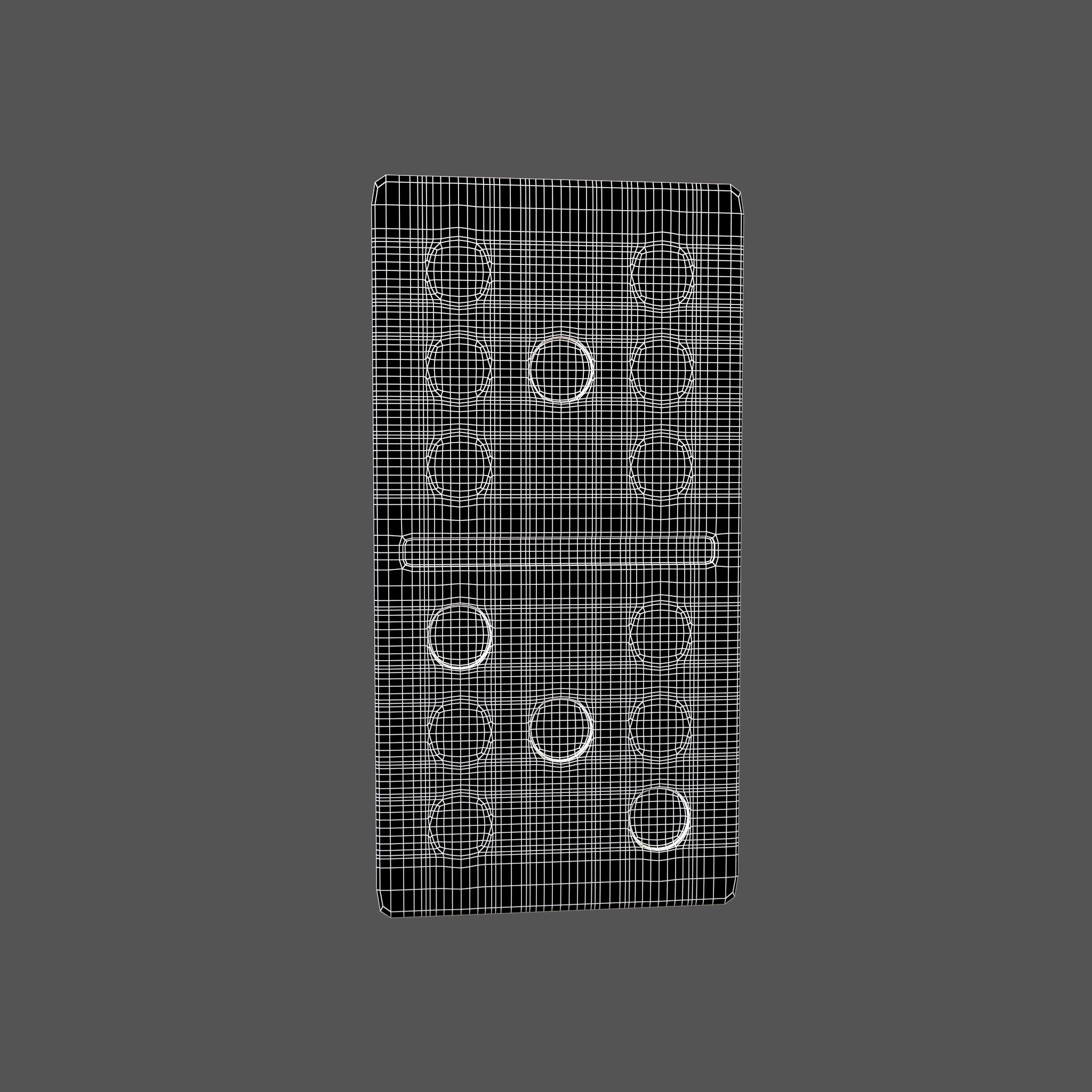 Dominoes v12 005 Low-poly 3D model_7