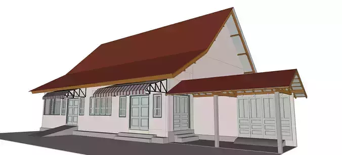 HOUSE Pak Yanto 3D SKP FBX