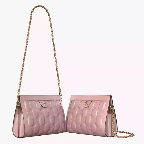 GG matelasse leather shoulder bag Pink