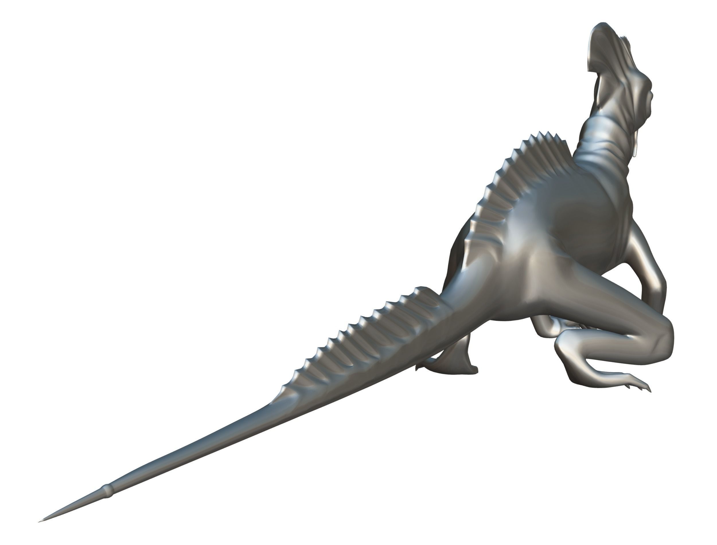 High-Poly the Mythical Lizard Basilisk Low-poly 3D model_30