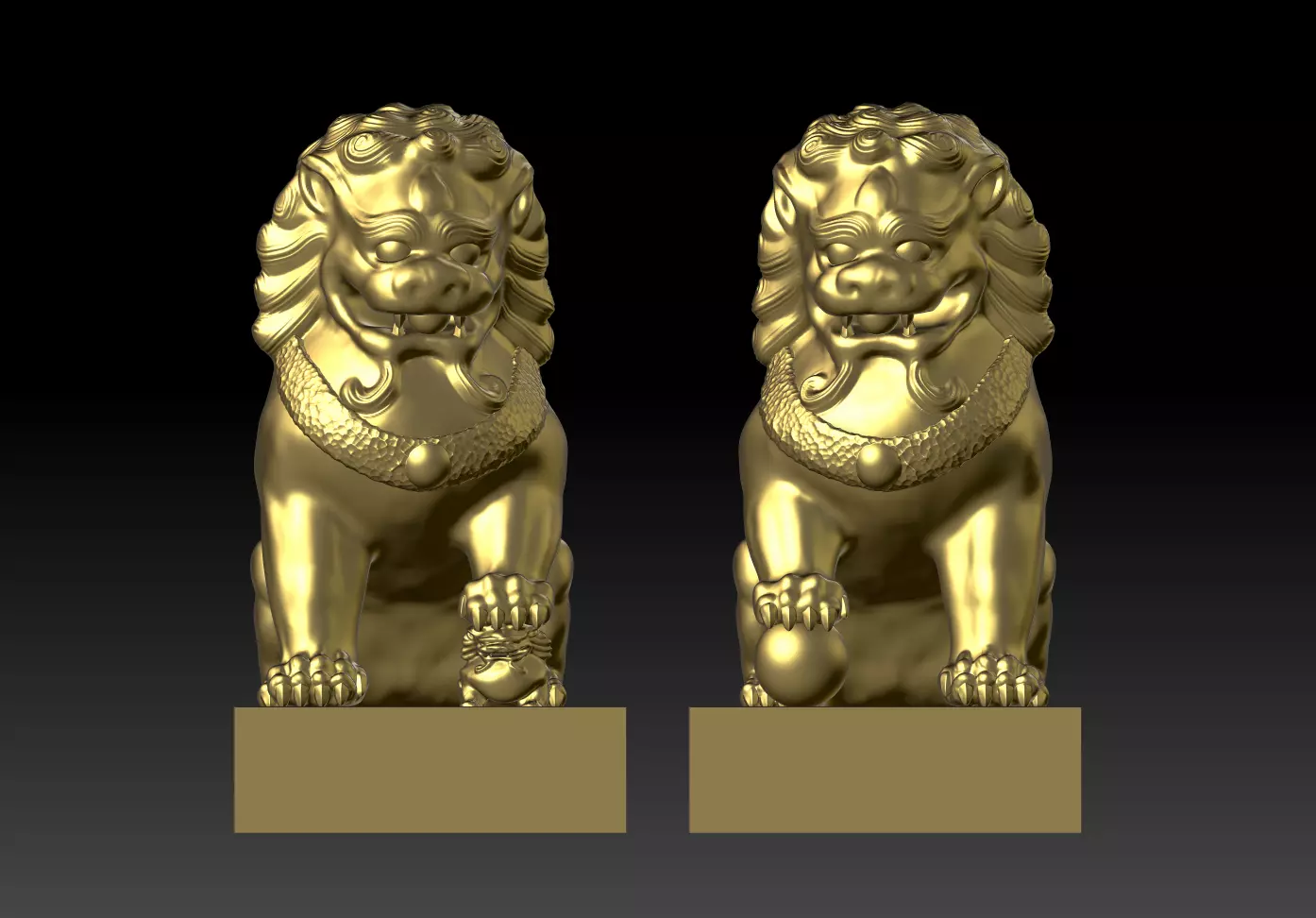 Guard Lion Sculpture Bronze Lion Lion Bronze Lion Divine 3D print model