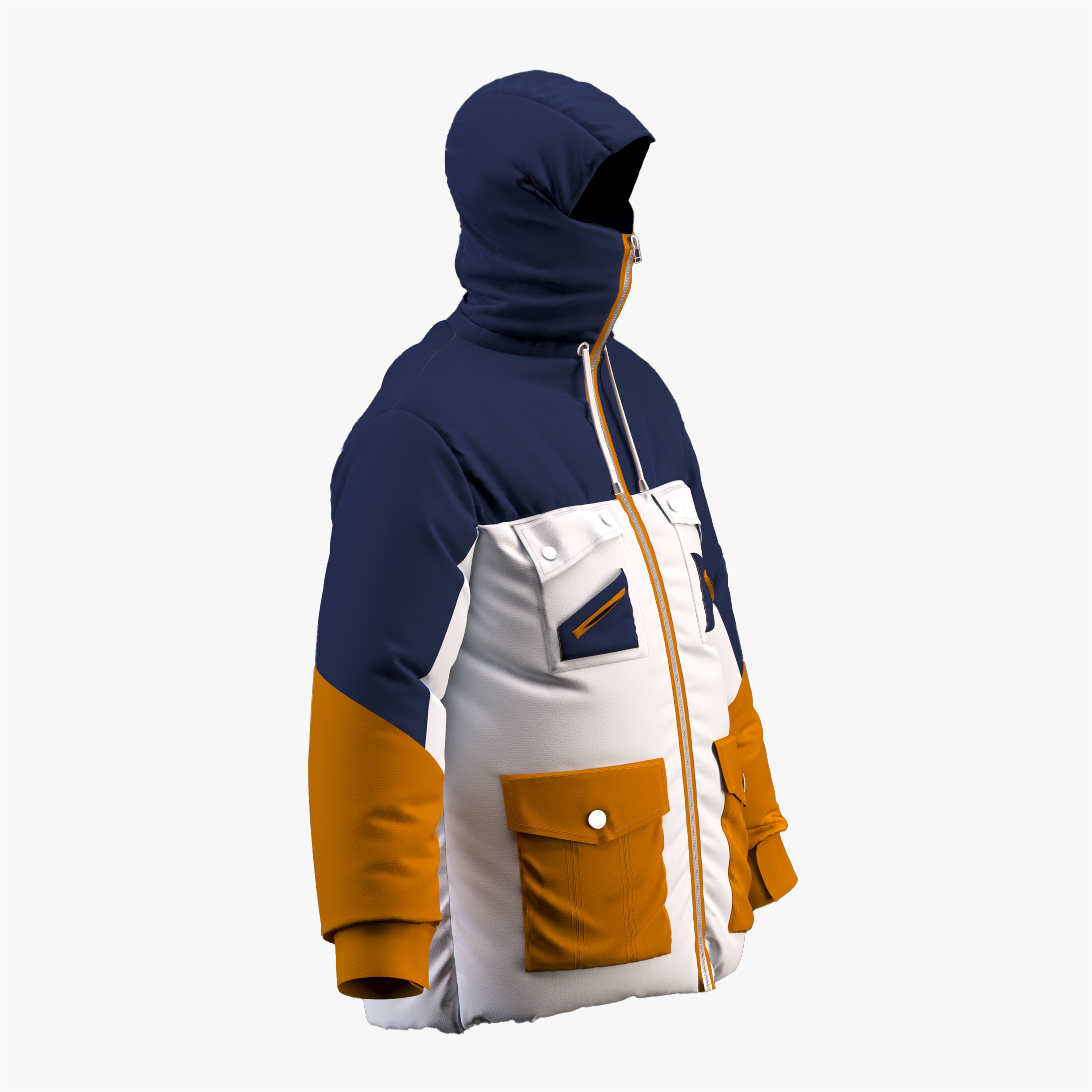 Ski clothing   -ski jacket  - ZPRJ -FBX-OBJ-MTL-TEXTURES 3D model_6