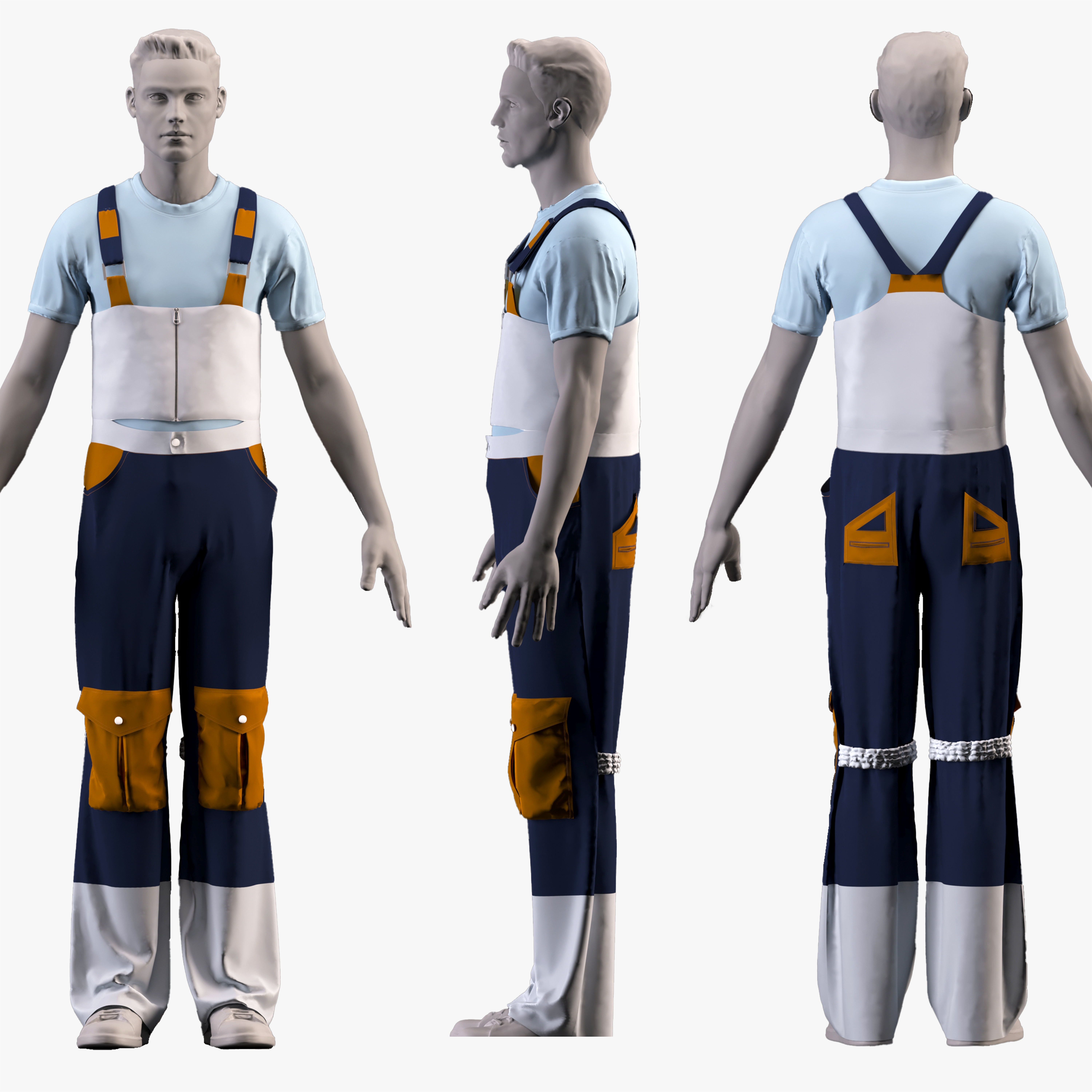 Ski clothing   -ski jacket  - ZPRJ -FBX-OBJ-MTL-TEXTURES 3D model_7