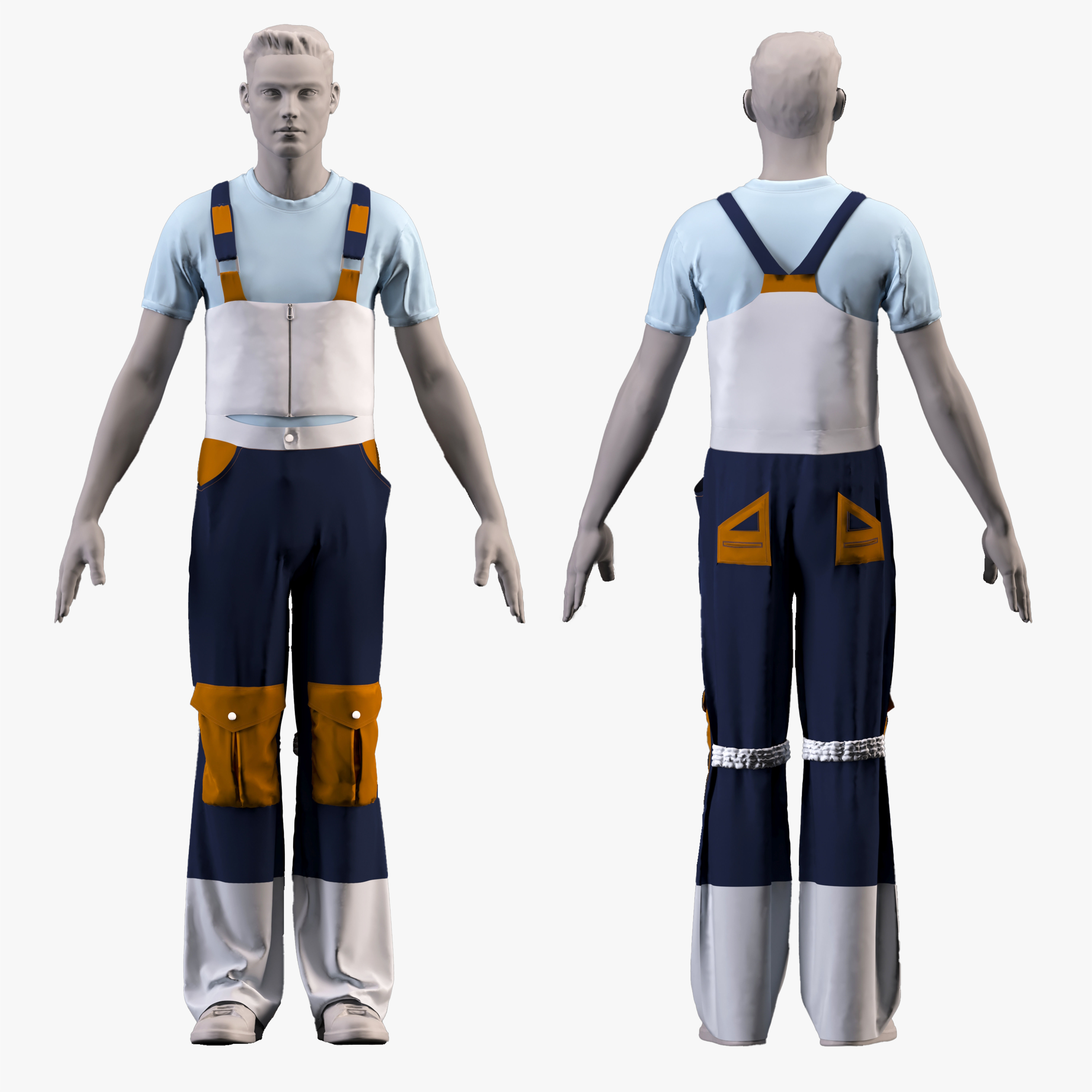 Ski clothing   -ski jacket  - ZPRJ -FBX-OBJ-MTL-TEXTURES 3D model_8