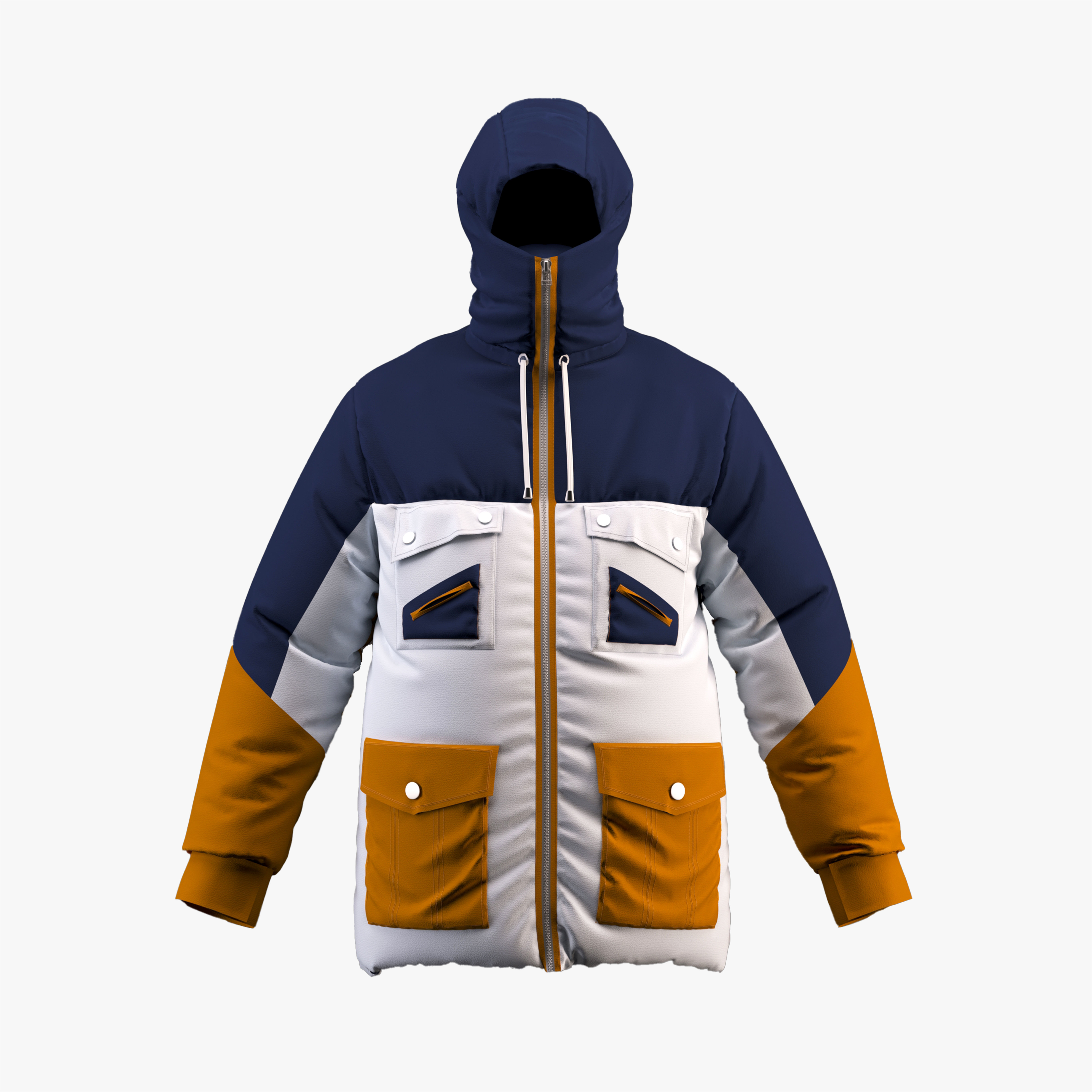 Ski clothing   -ski jacket  - ZPRJ -FBX-OBJ-MTL-TEXTURES 3D model_4