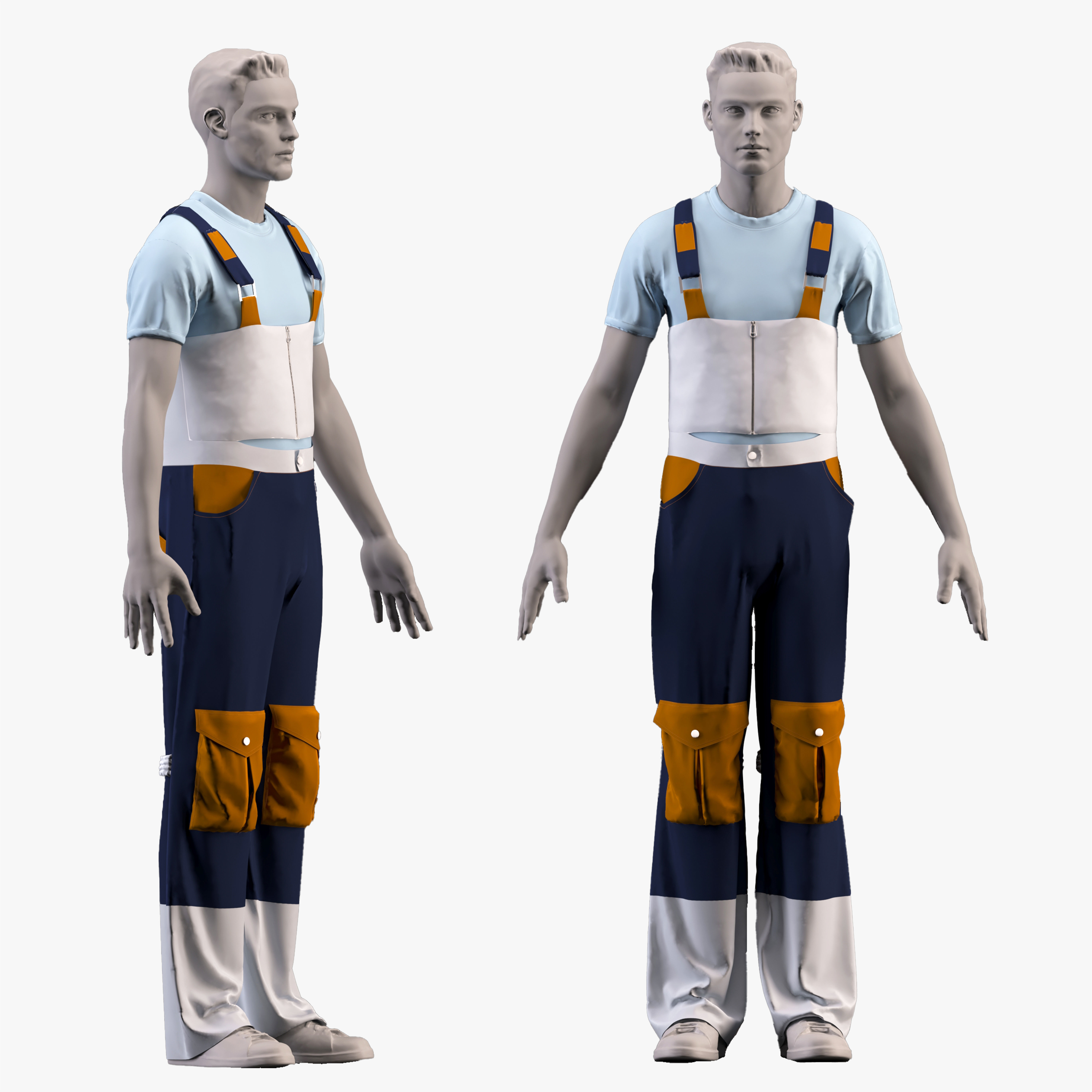 Ski clothing   -ski jacket  - ZPRJ -FBX-OBJ-MTL-TEXTURES 3D model_2