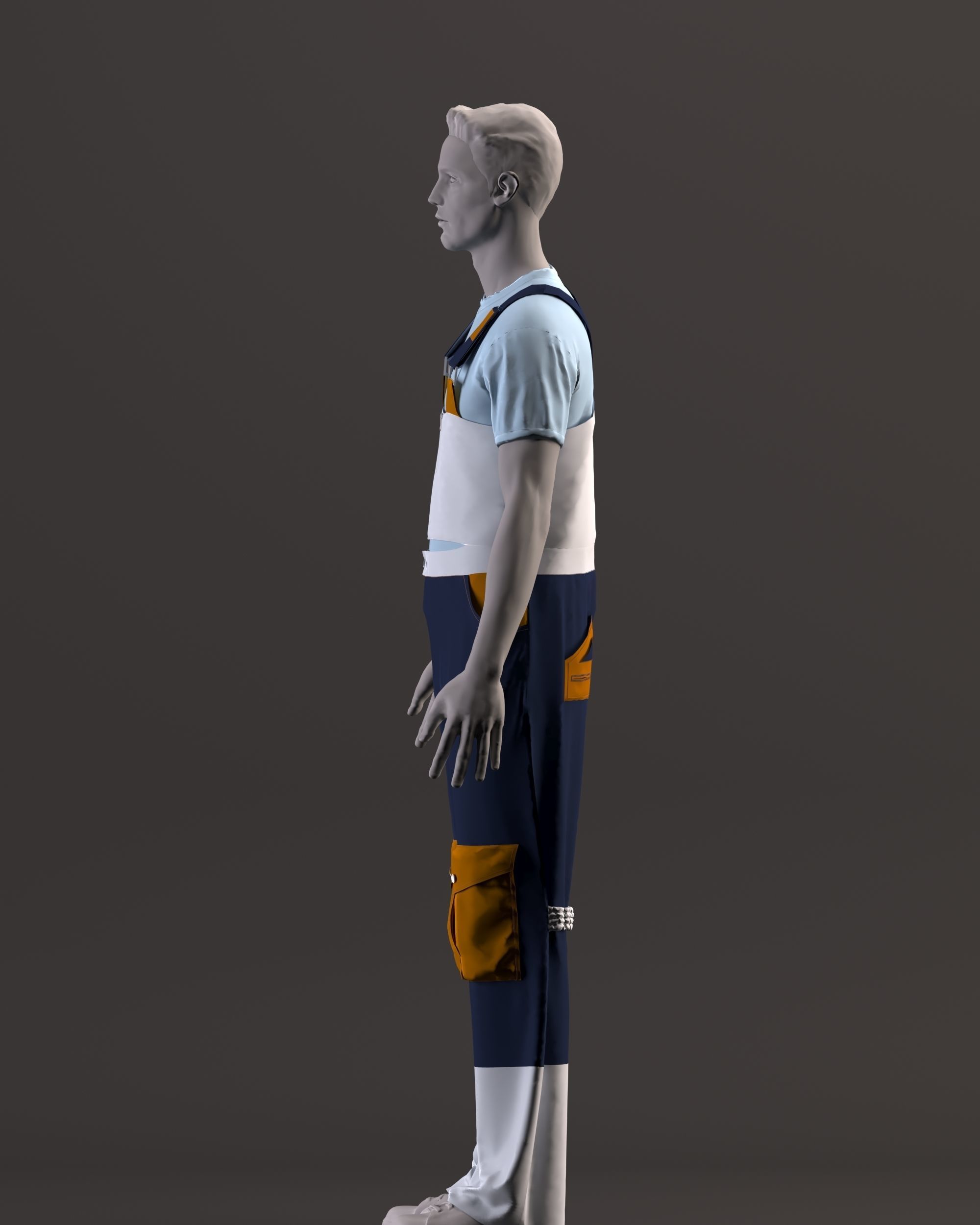 Ski clothing   -ski jacket  - ZPRJ -FBX-OBJ-MTL-TEXTURES 3D model_15