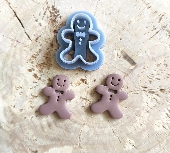 Gingerbread - Polymer Clay Cutter 3D model