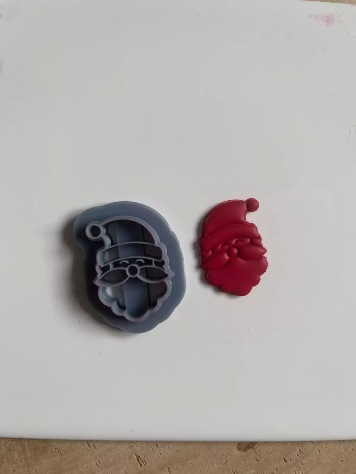 Cute Santa Claus - Polymer Clay Cutter 3D model_0