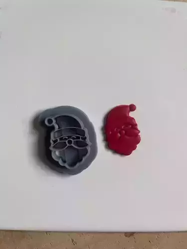 Cute Santa Claus - Polymer Clay Cutter