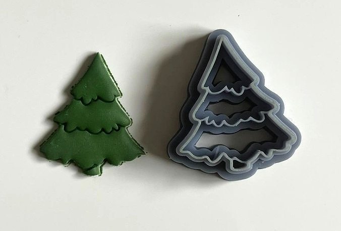 Christmas Tree - Polymer Clay Cutter 3D model
