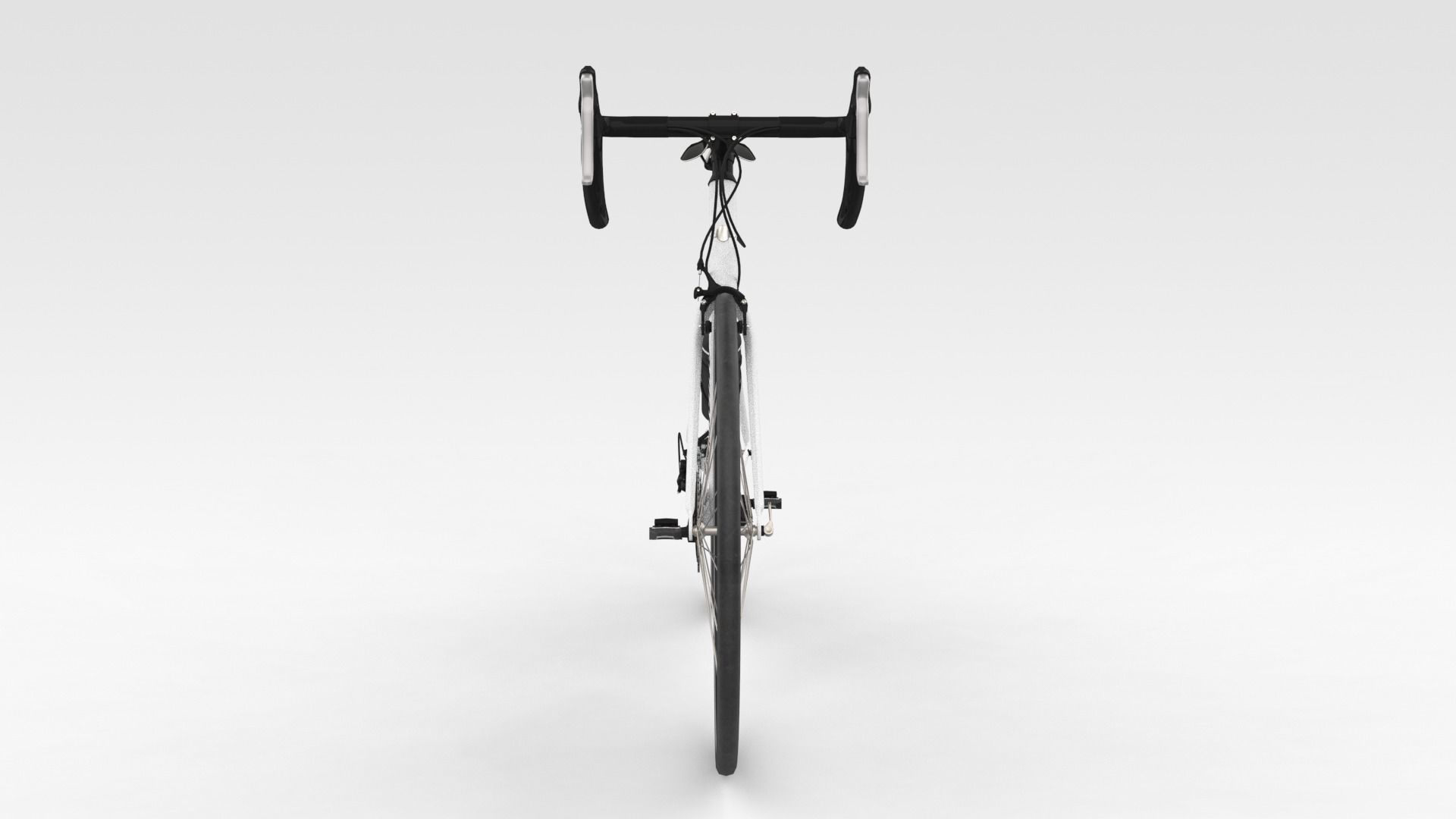 Racing Bicycle - Grey 3D model_6
