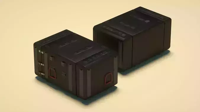 C4D model of box  air box weapon box