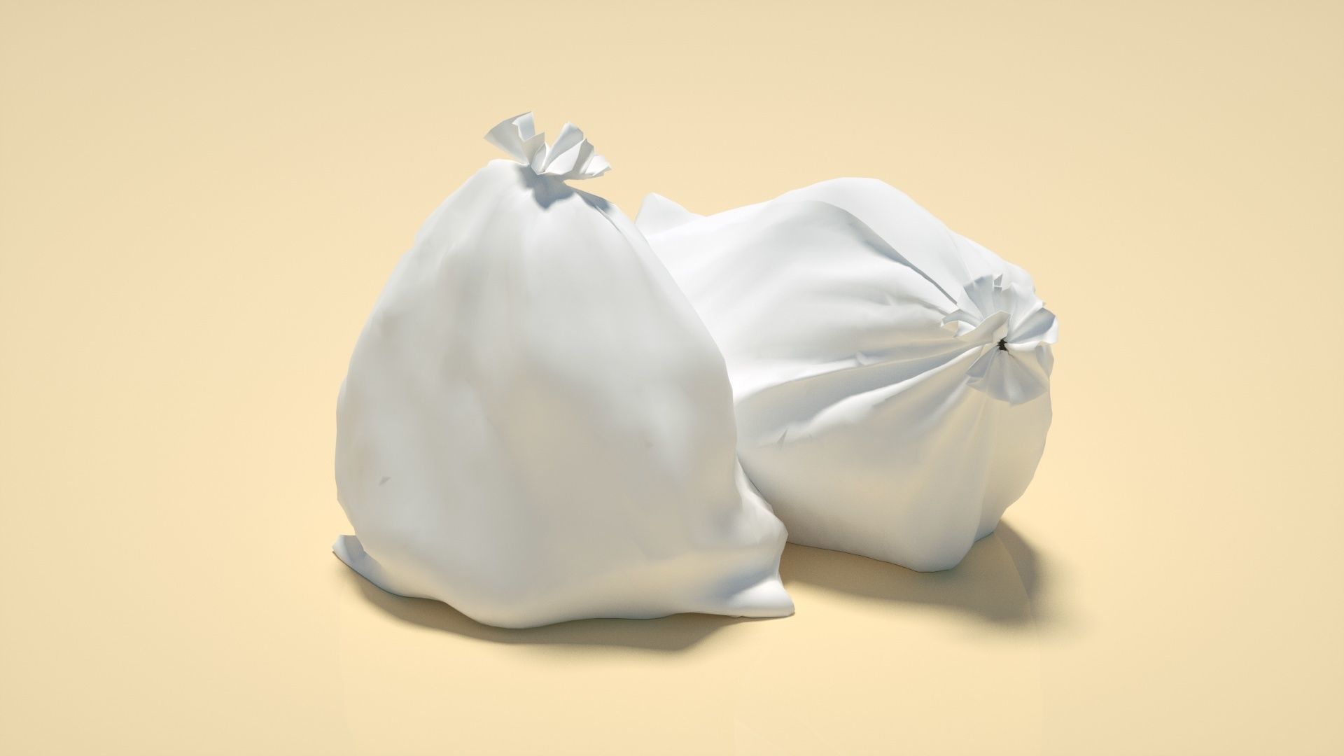 Garbage bag  garbage C4D model Low-poly 3D model_1