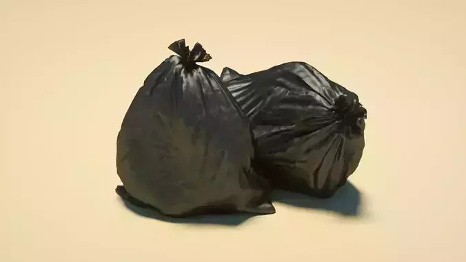 Garbage bag  garbage C4D model