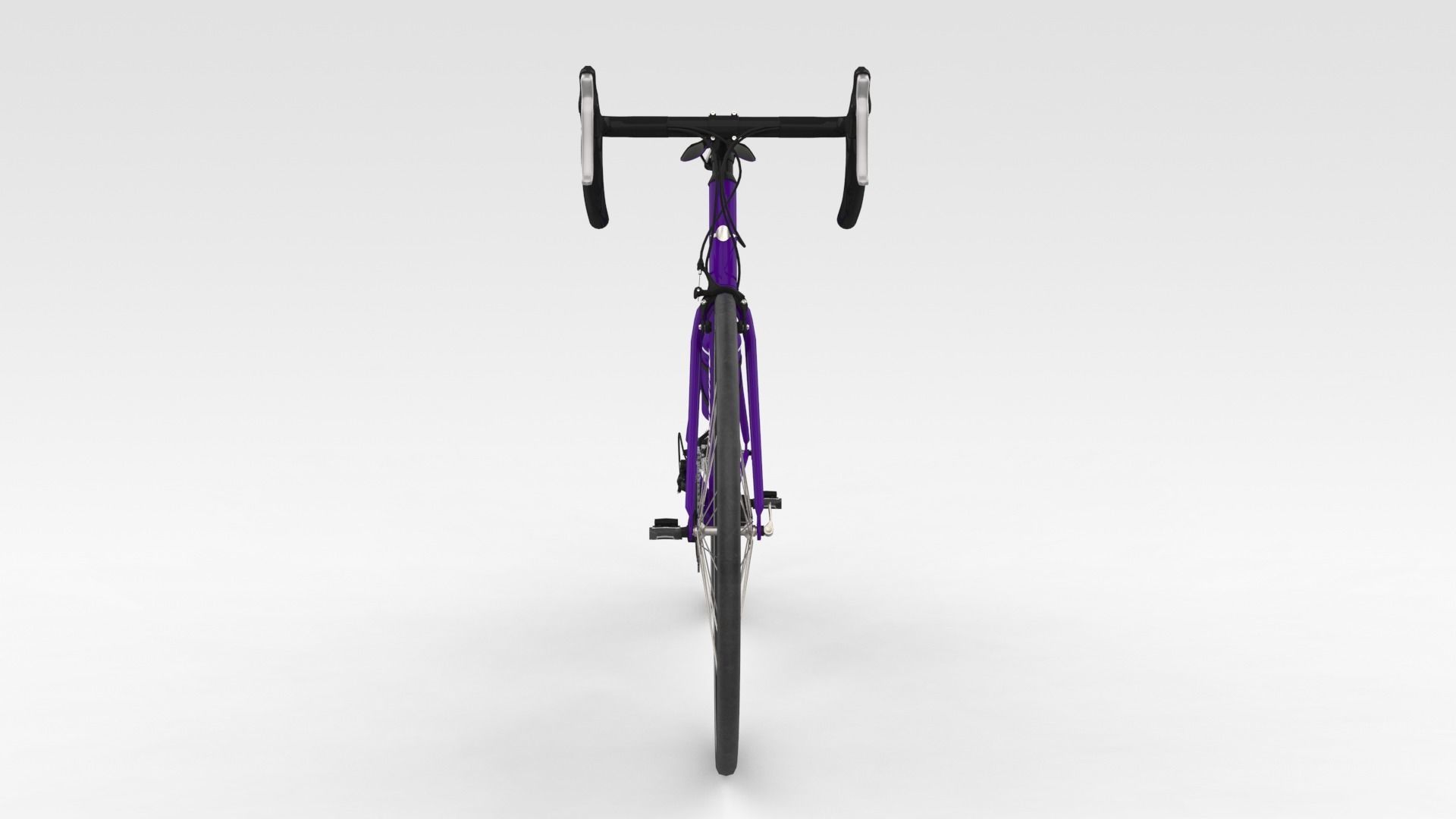 Racing Bicycle - Purple 3D model_6