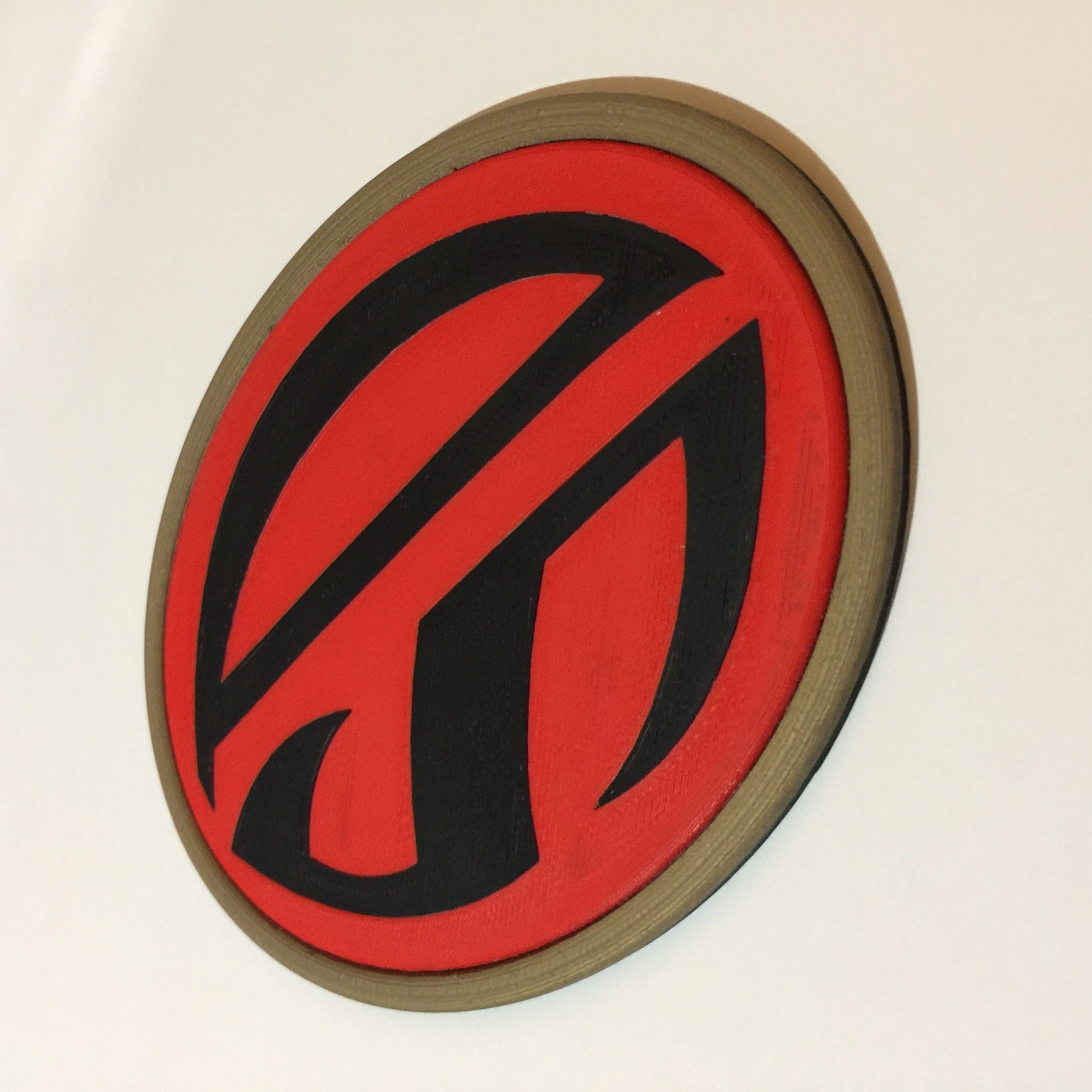 Strontium Dog Badge Coaster 3D print model_4