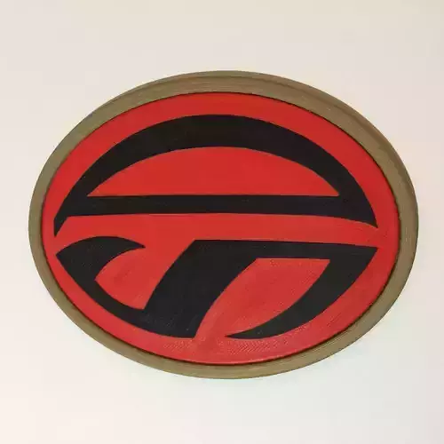 Strontium Dog Badge Coaster 3D print model