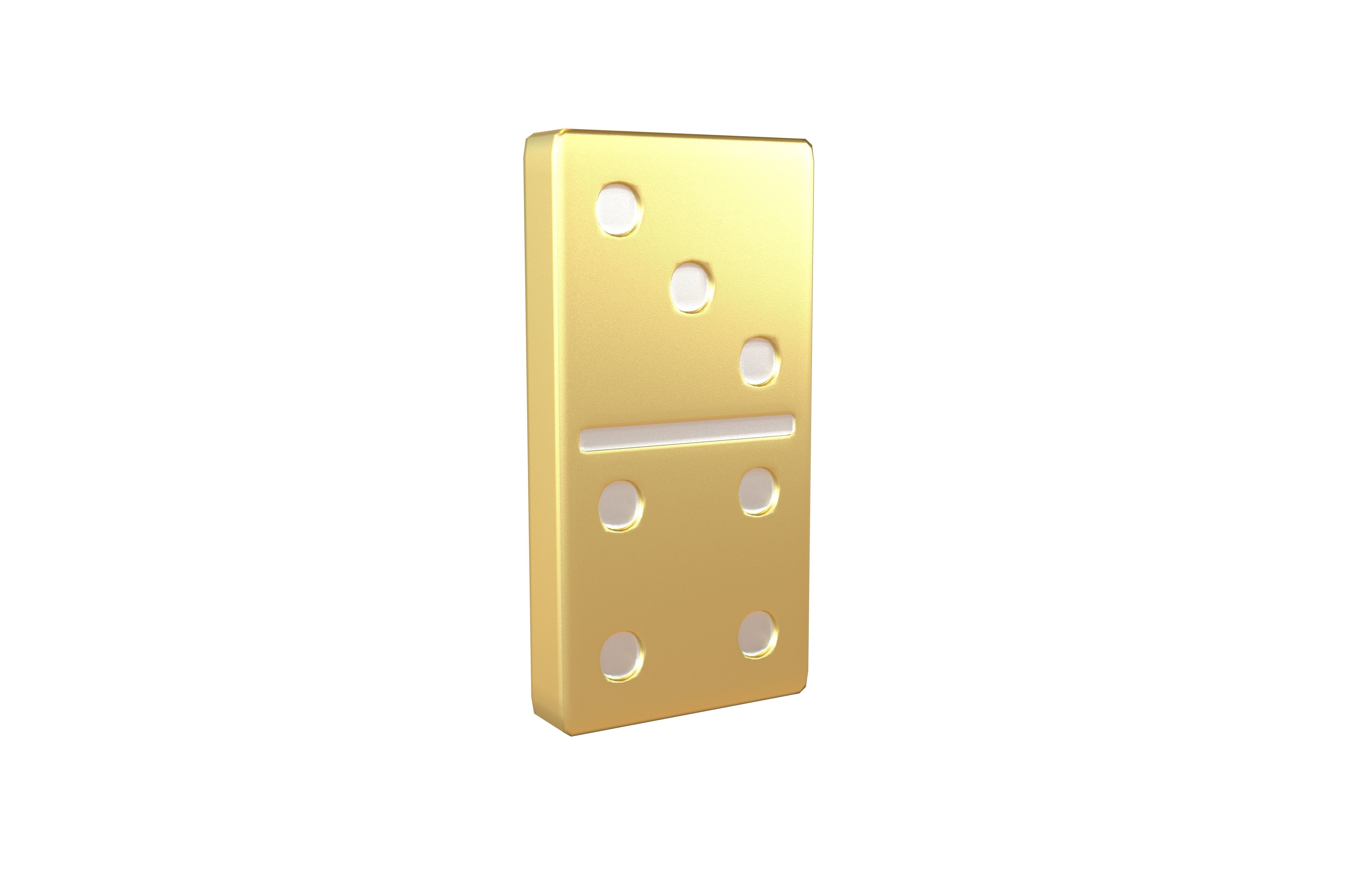 Dominoes v14 005 Low-poly 3D model_1