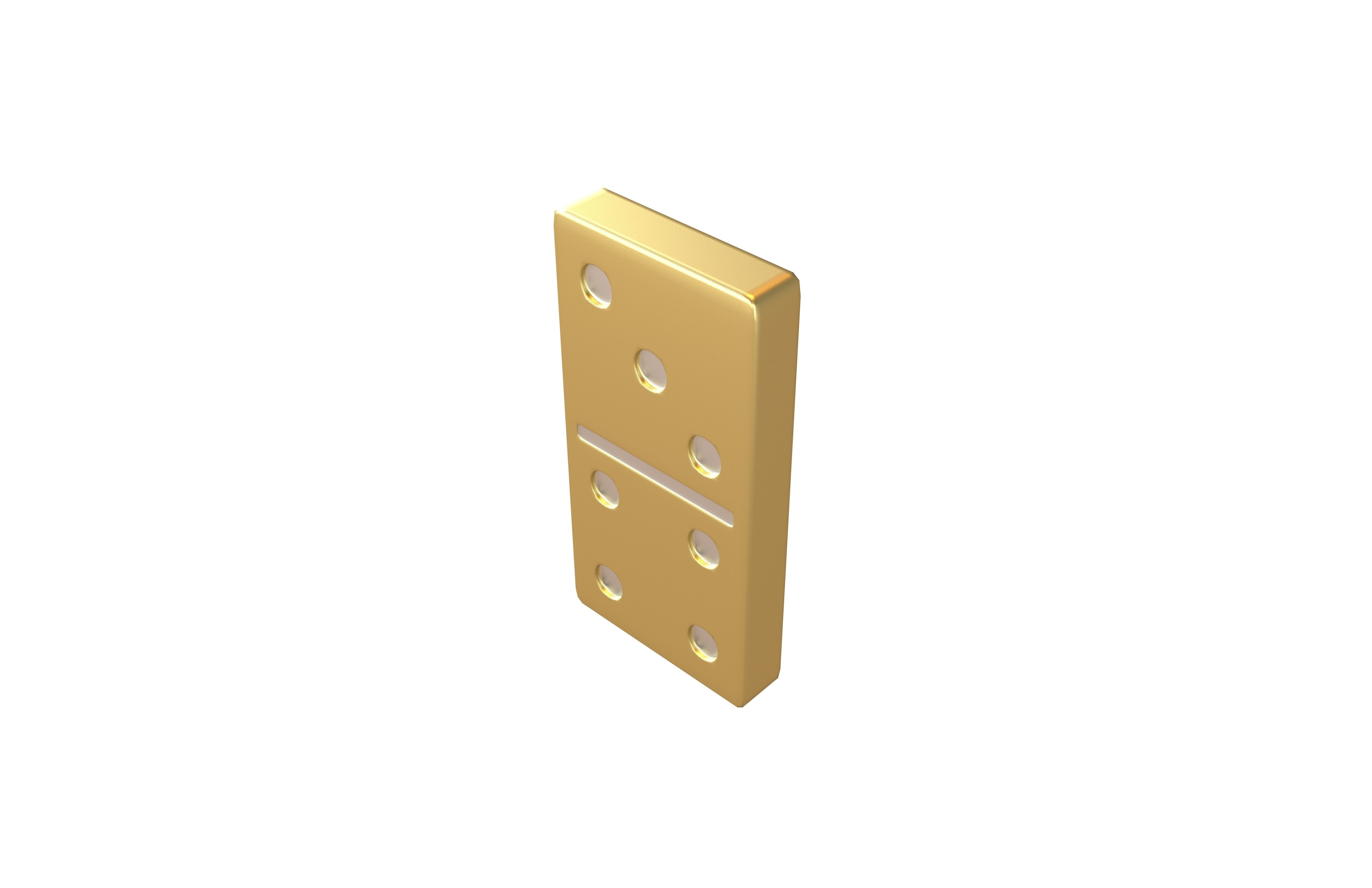 Dominoes v14 005 Low-poly 3D model_2