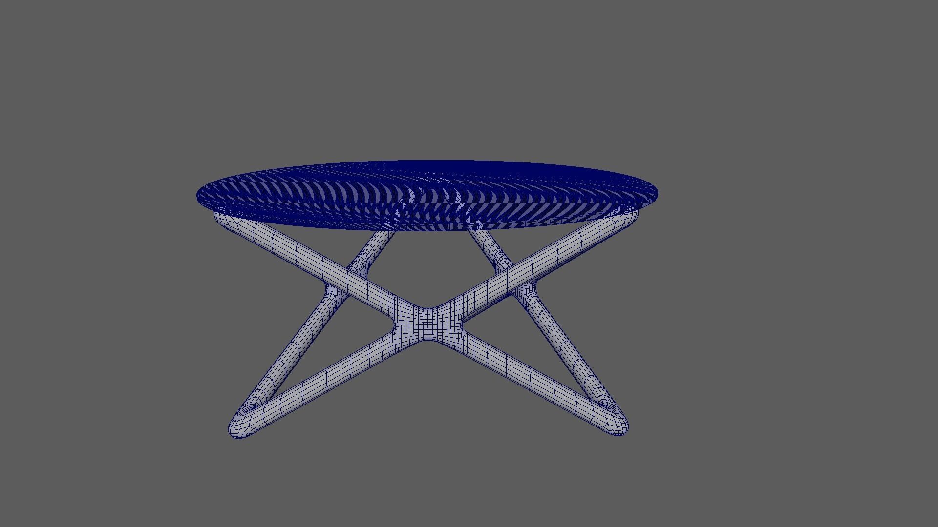 Round Glass Table 3D model_6