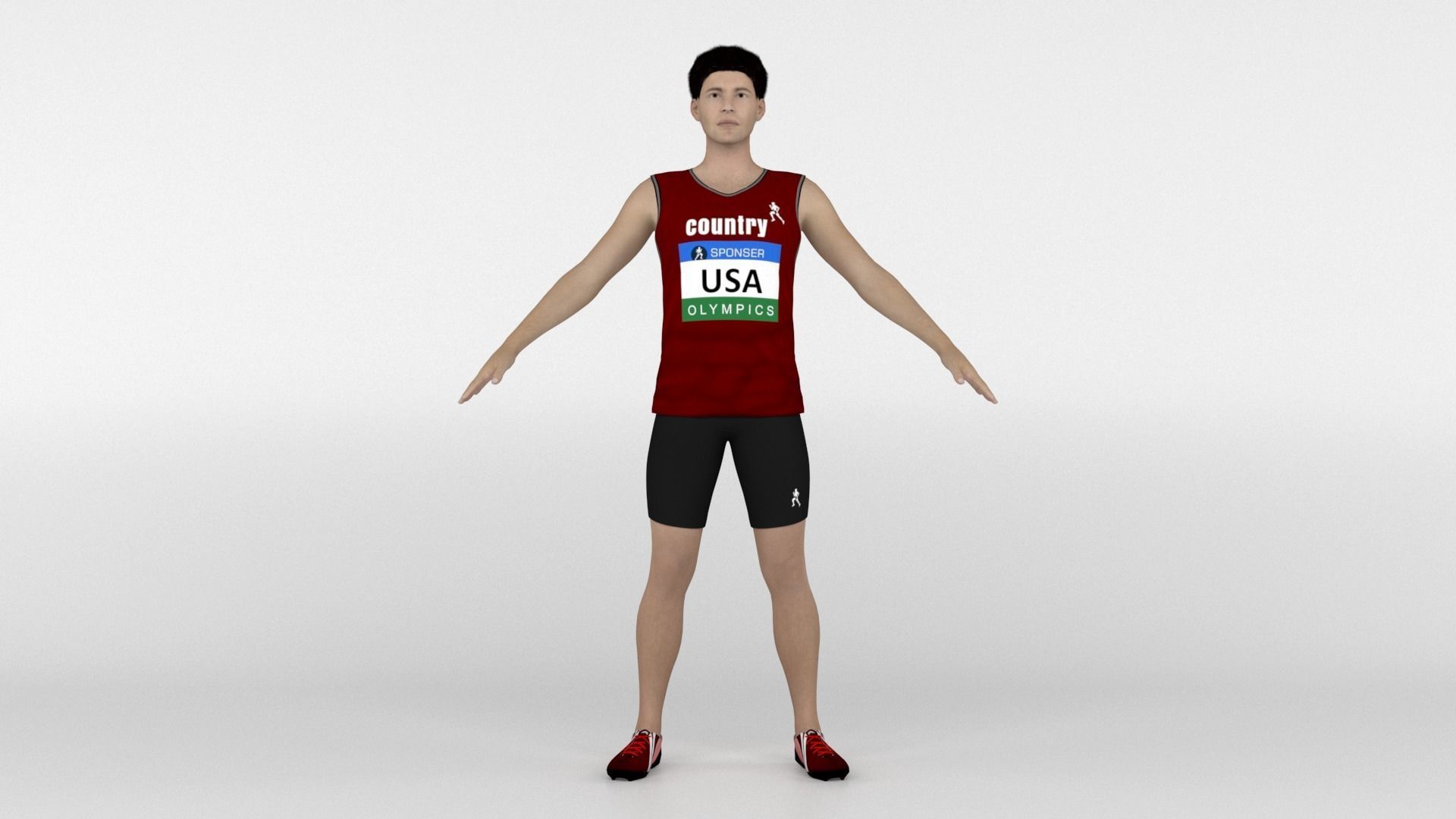 Athletic Runners 05 and 06 3D model_12