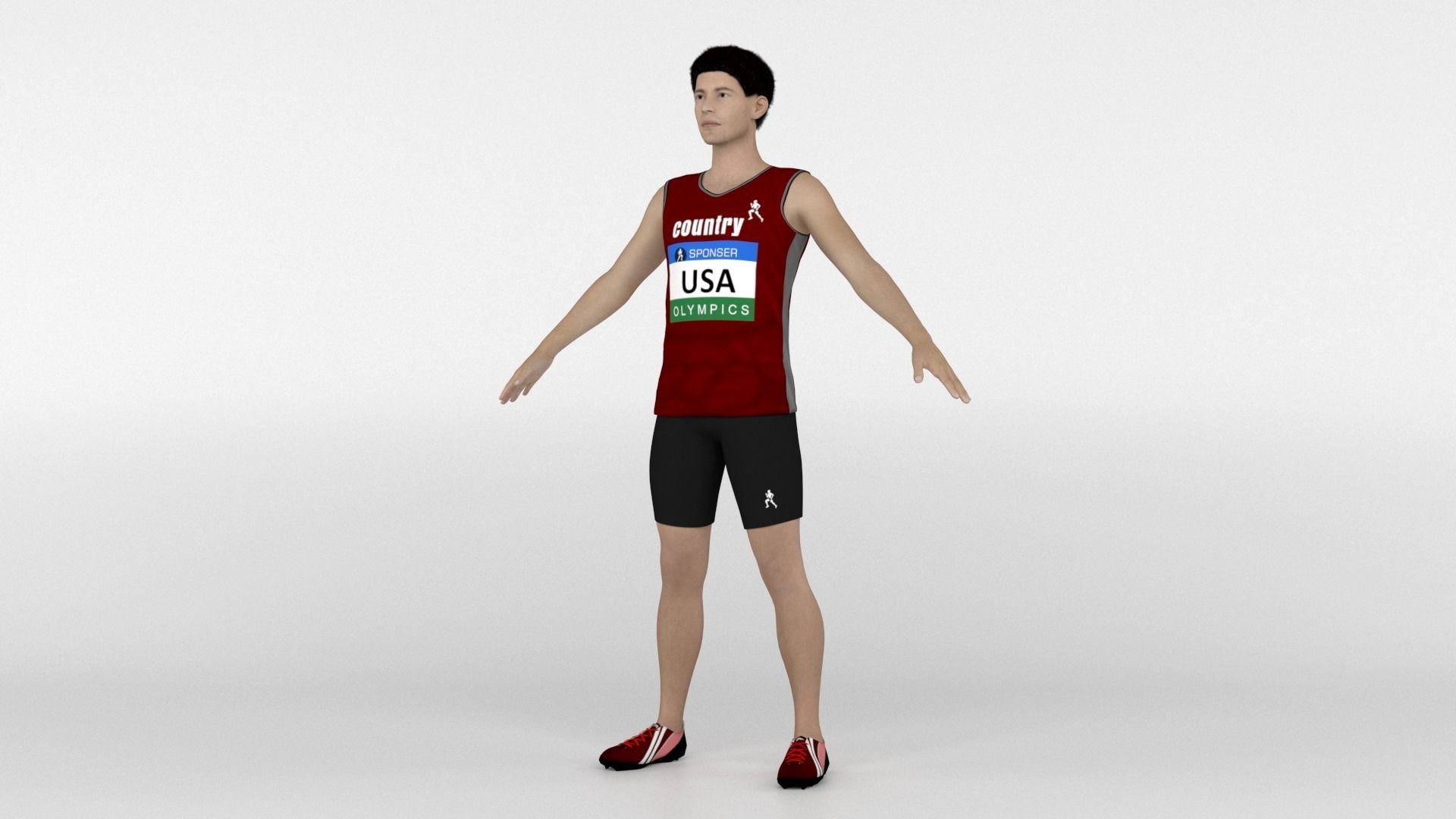Athletic Runners 05 and 06 3D model_8