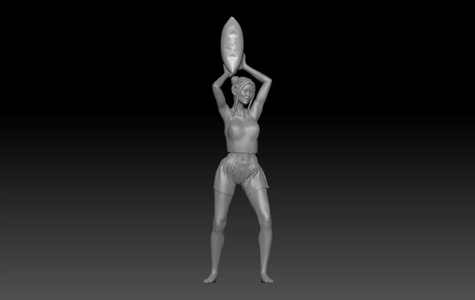 FIGHT PILLOW GIRL 2 3D print model_0