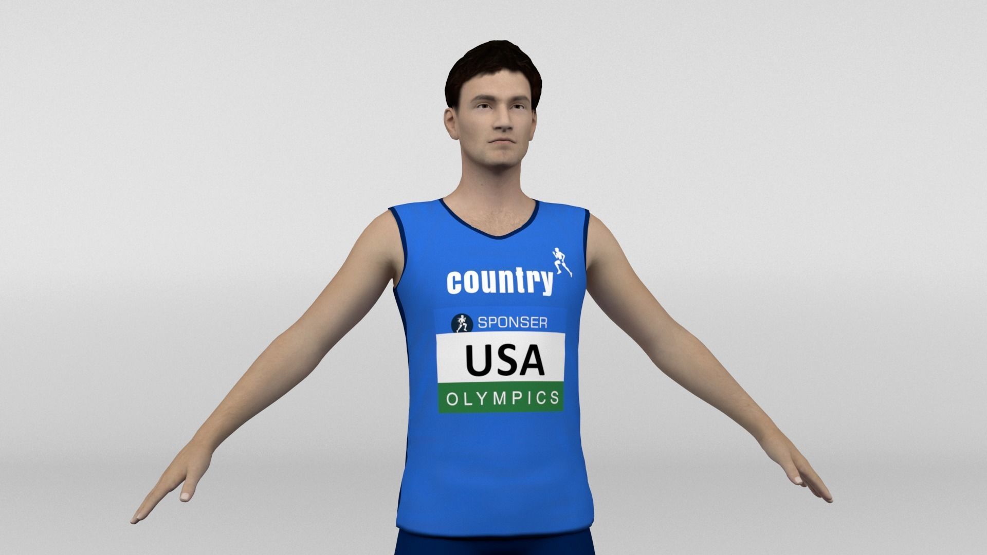 Athletic Runners 4 in 1 3D model_3