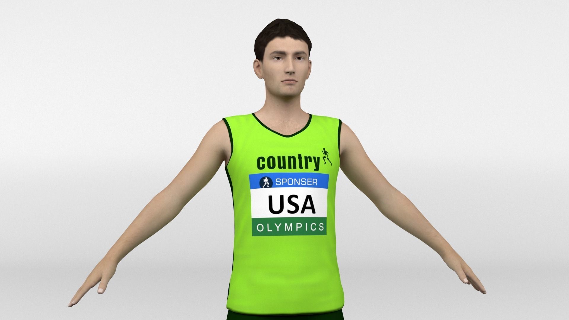 Athletic Runners 4 in 1 3D model_1
