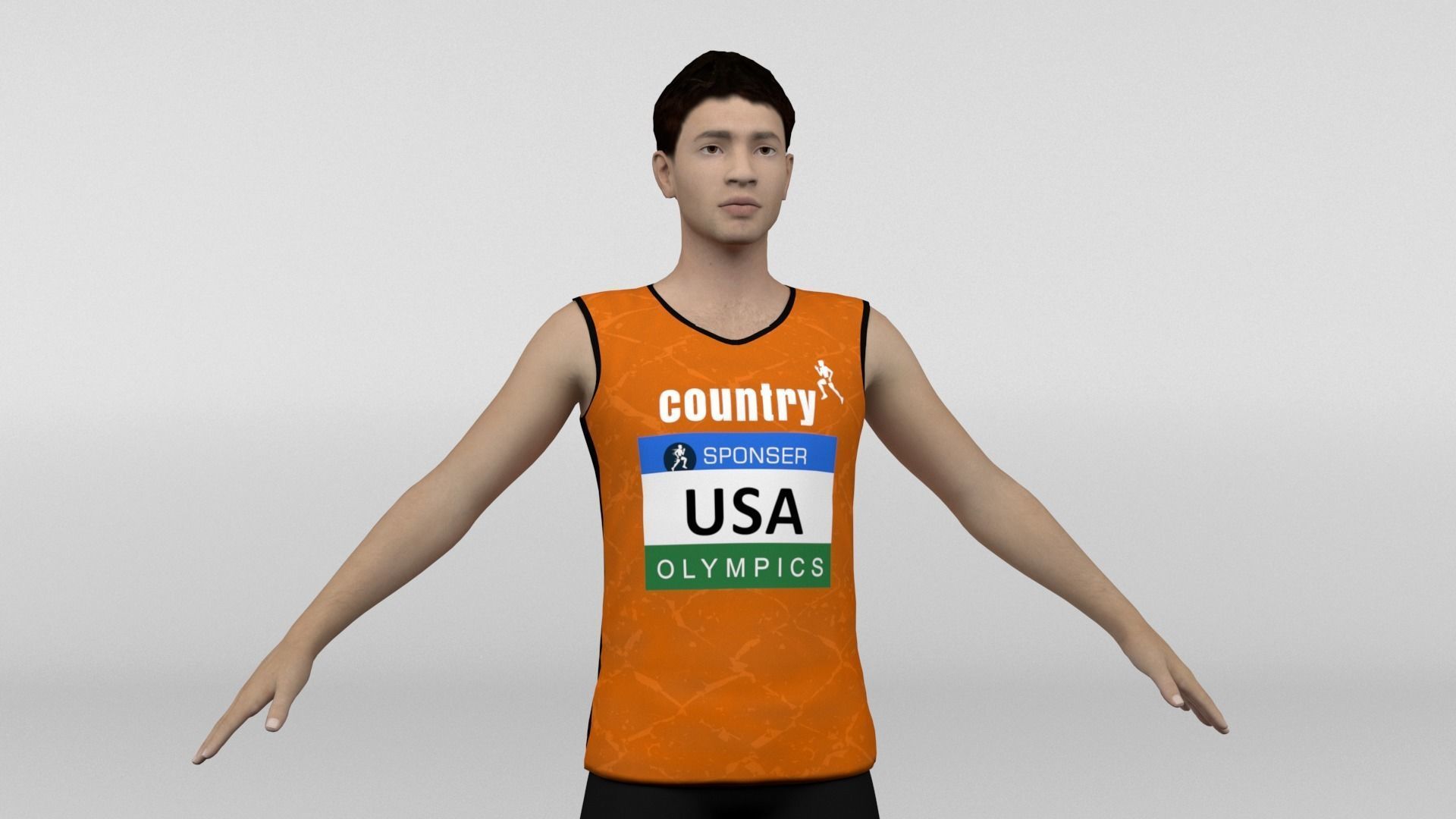 Athletic Runners 4 in 1 3D model_4