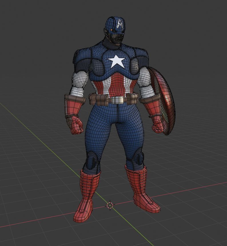 Captain America- MARVEL 3D model_4
