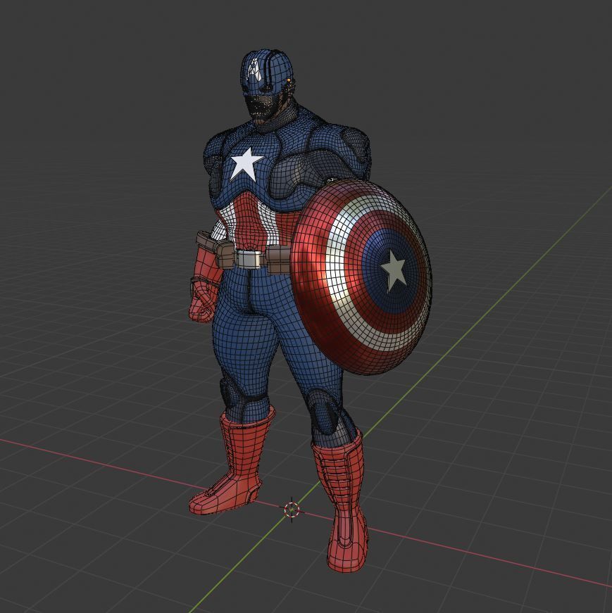 Captain America- MARVEL 3D model_2