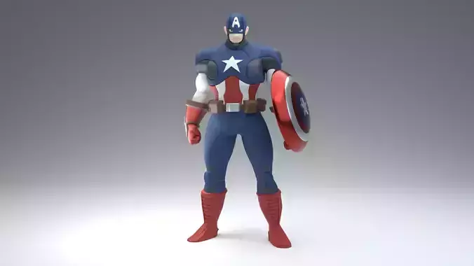 Captain America- MARVEL 3D model