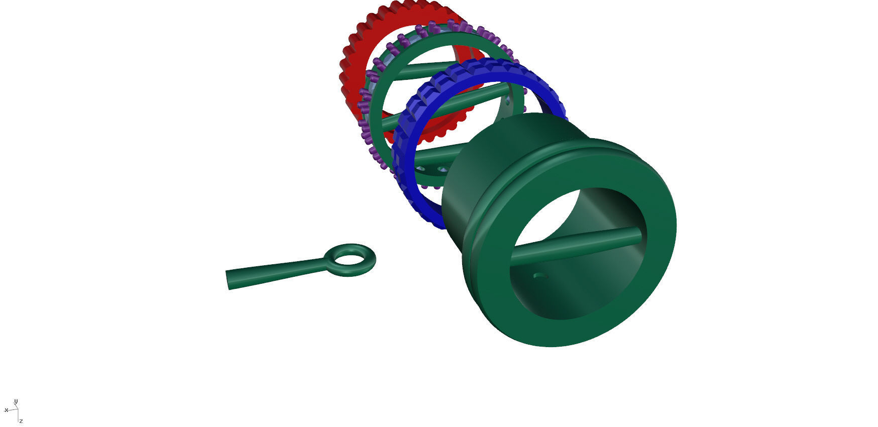 Ring Pendant  3D print model_6