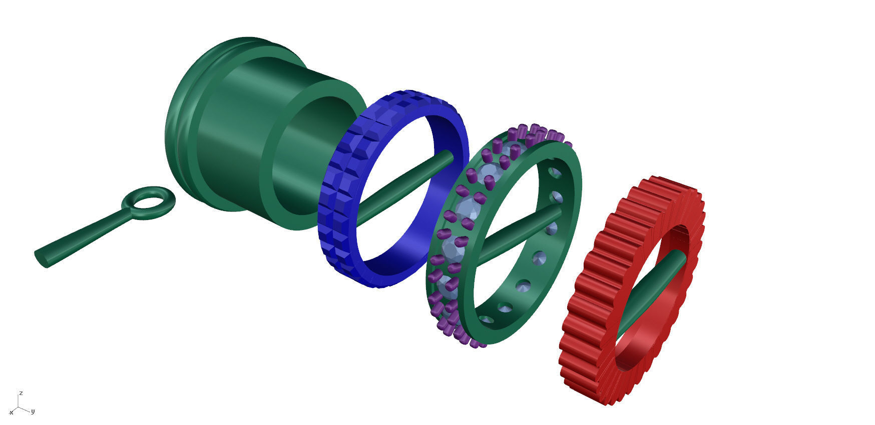 Ring Pendant  3D print model_5