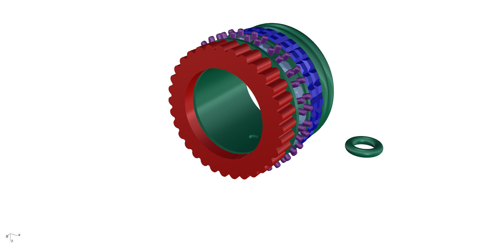 Ring Pendant  3D print model_10
