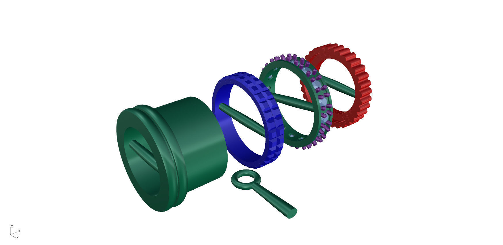 Ring Pendant  3D print model_4