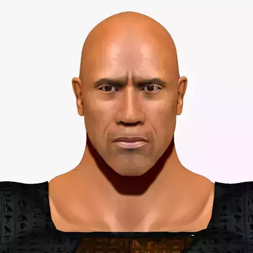 New Black Adam Dwayne Johnson ZBrush   3D model 