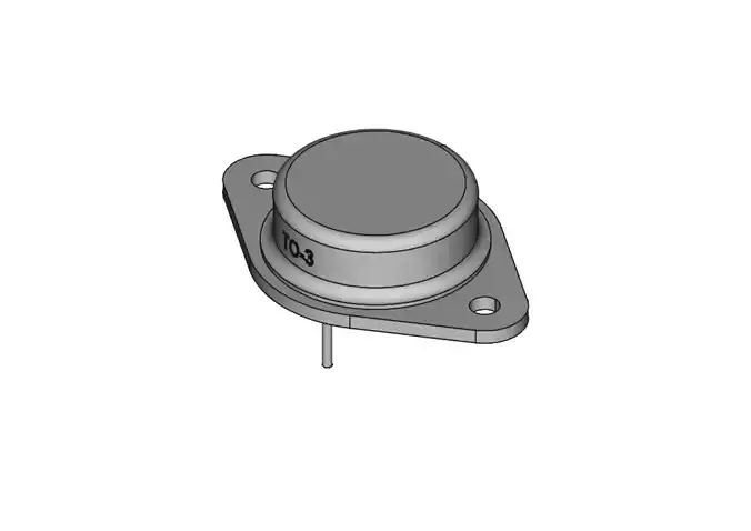 TO3 transistor case 3D model