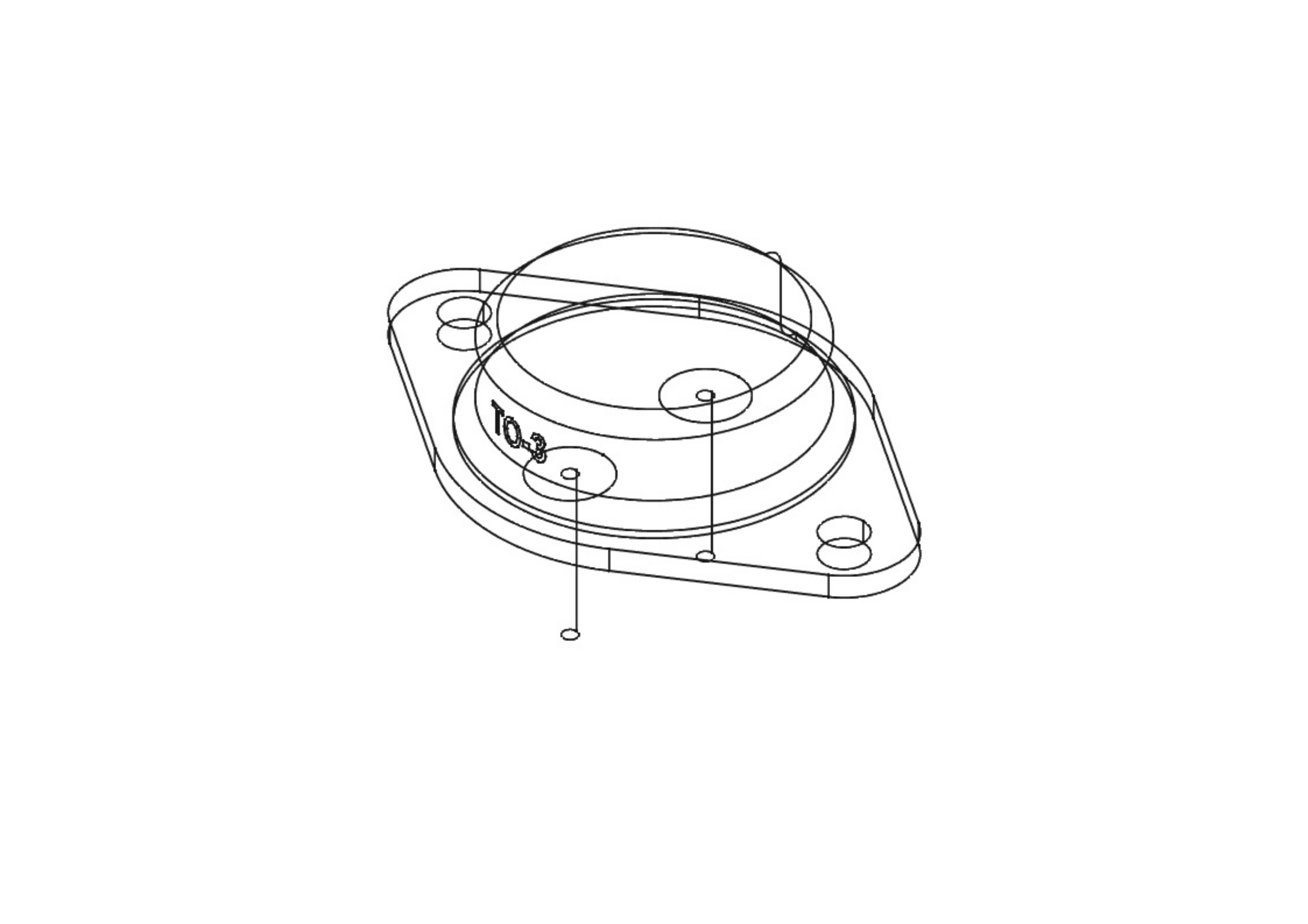 TO3 transistor case 3D model_1