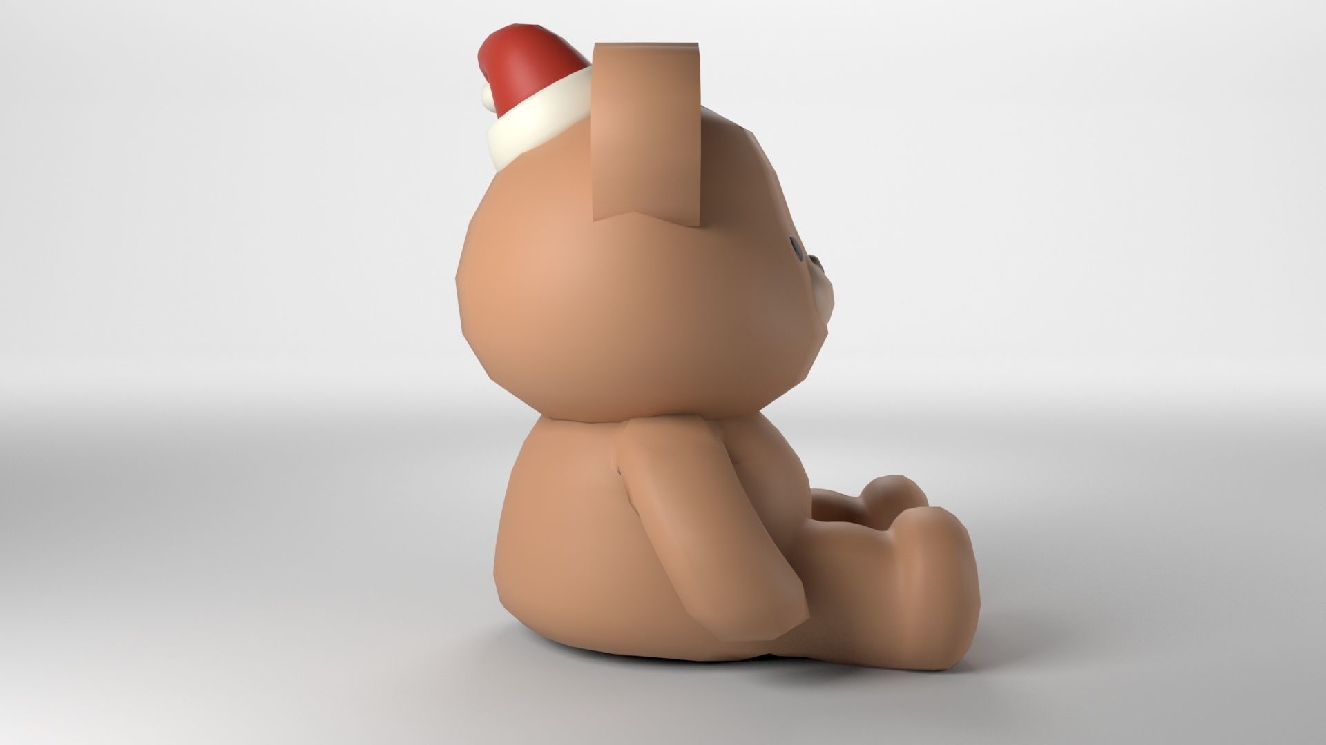 Low poly - Cute Teddy Bear Low-poly 3D model_6
