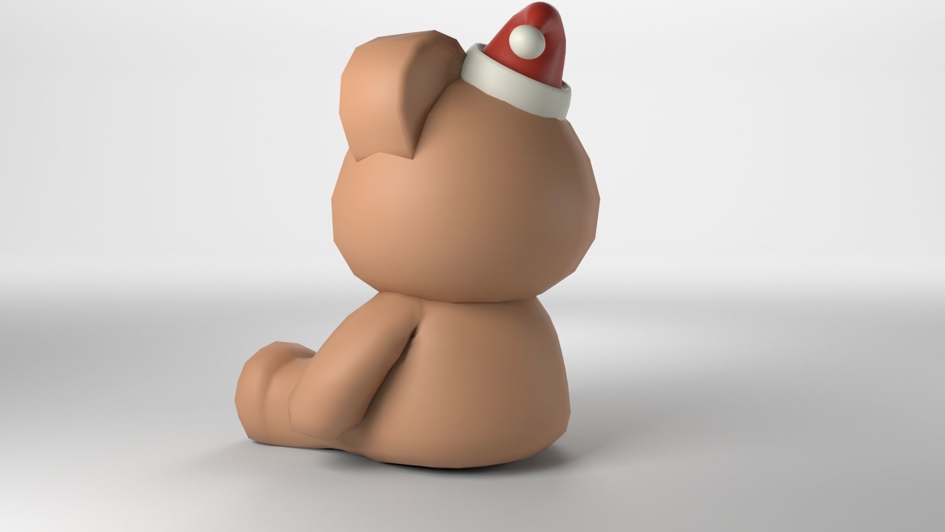 Low poly - Cute Teddy Bear Low-poly 3D model_3