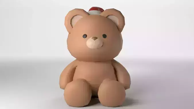 Low poly - Cute Teddy Bear